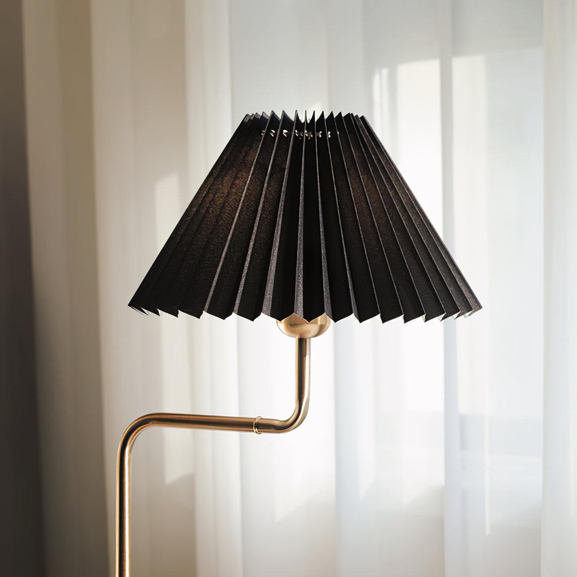 Teldes Wooden Fabric Vintage Table Lamp-Neutral Decor