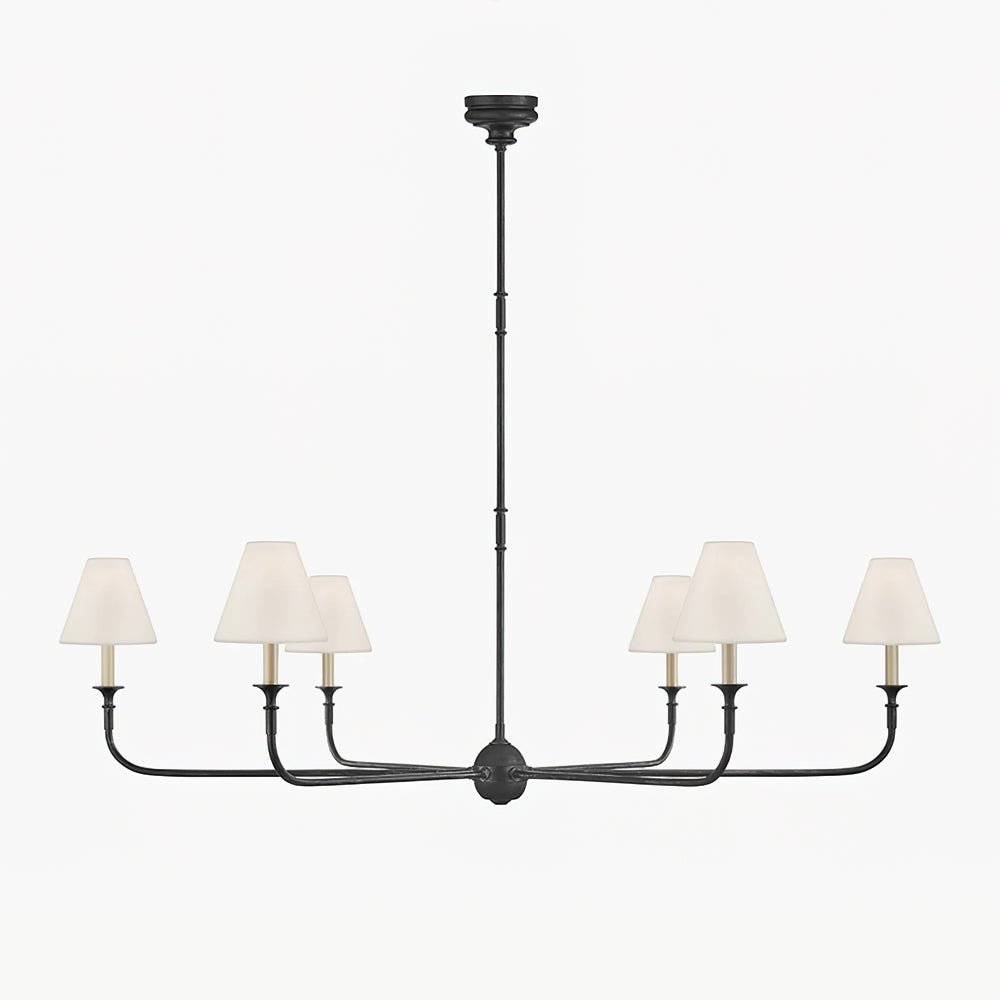 Keveny Pendant Lamp Black Candle Tapered-Neutral Decor