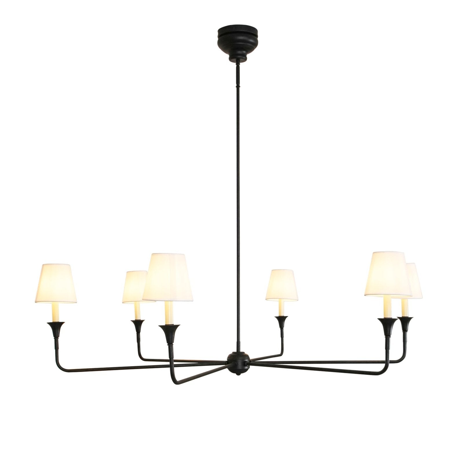Keveny Pendant Lamp Black Candle Tapered-Neutral Decor