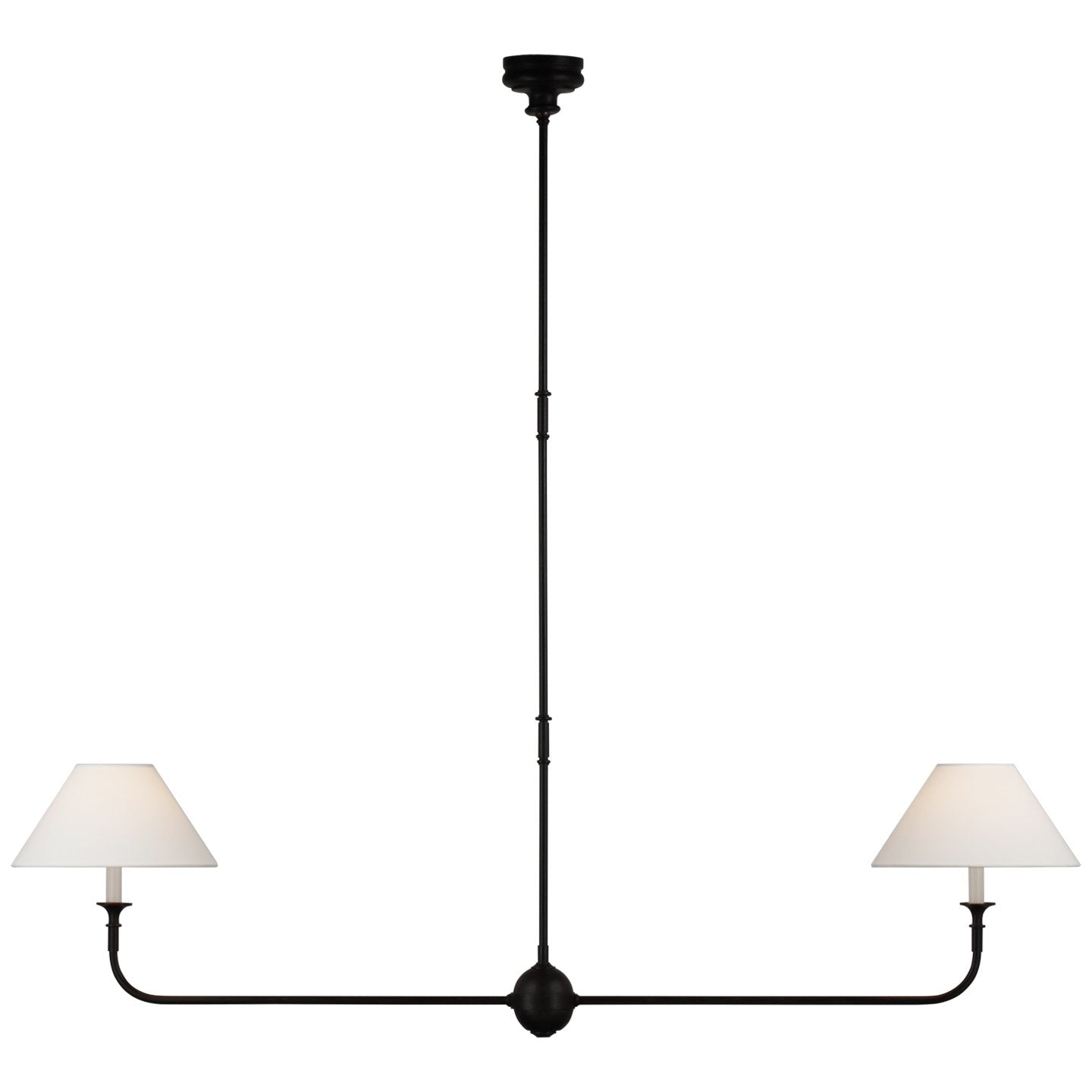 Keveny Pendant Lamp Black Candle Tapered-Neutral Decor