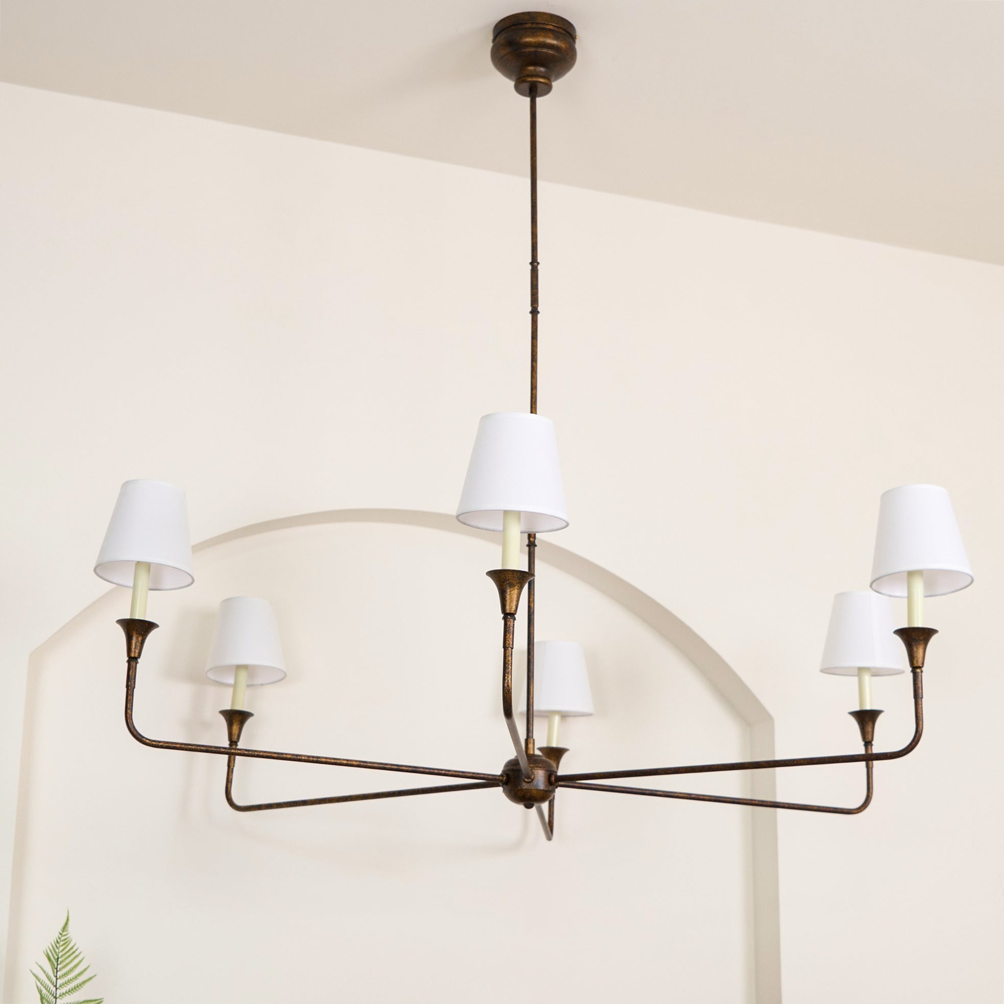 Keveny Pendant Lamp Black Candle Tapered-Neutral Decor