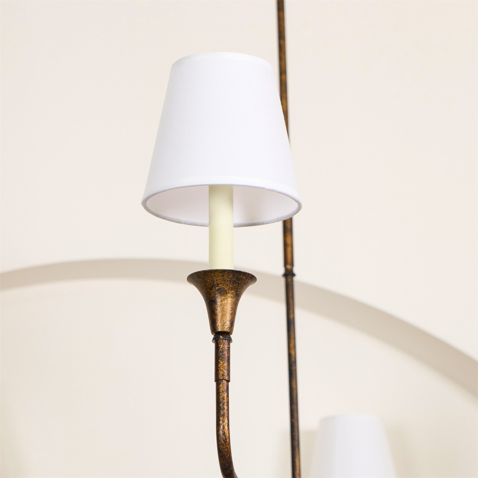 Keveny Pendant Lamp Black Candle Tapered-Neutral Decor
