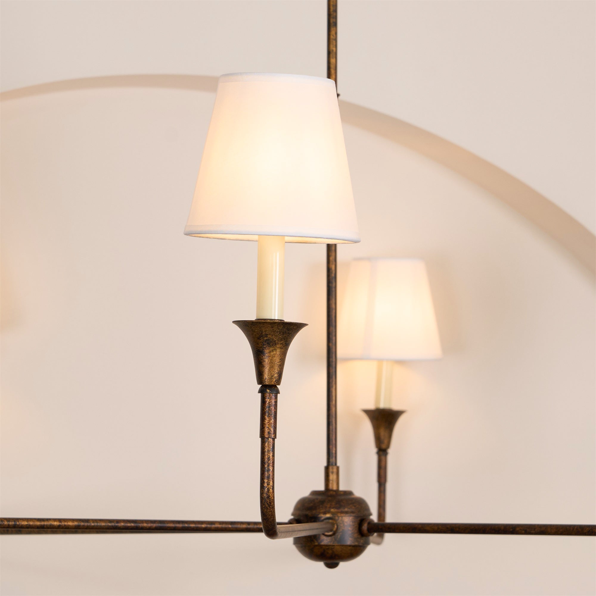 Keveny Pendant Lamp Black Candle Tapered-Neutral Decor