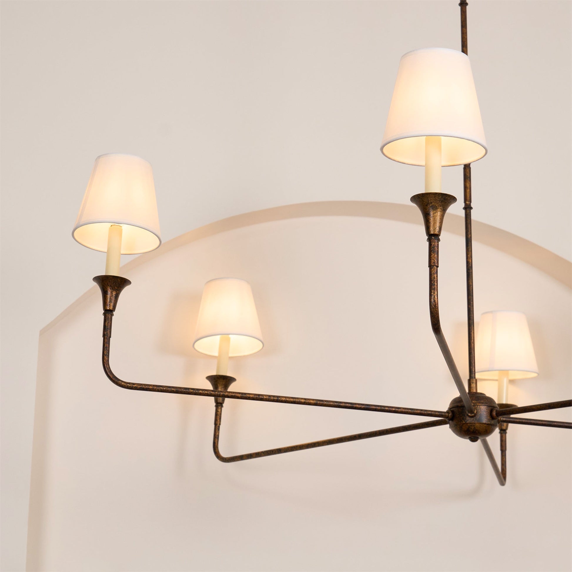 Keveny Pendant Lamp Black Candle Tapered-Neutral Decor