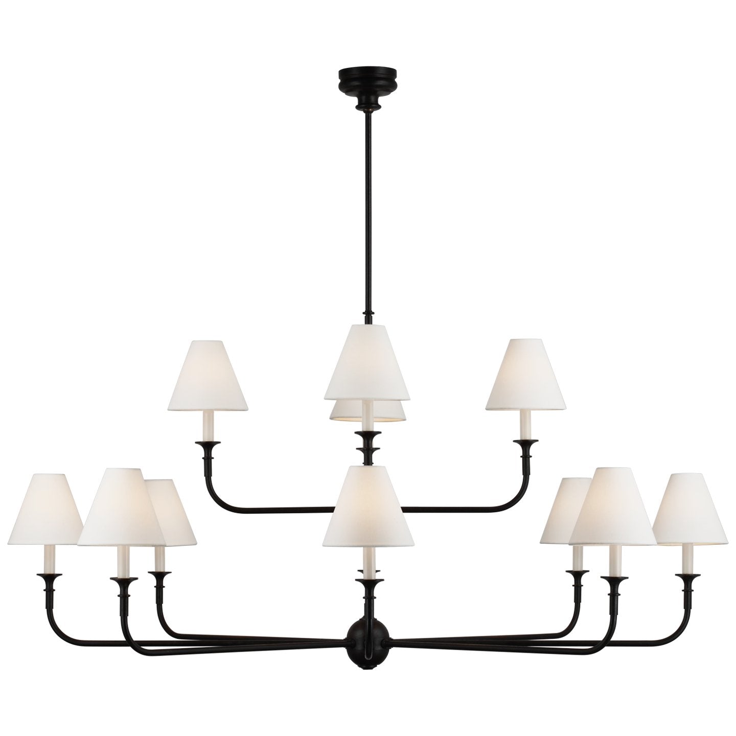 Keveny Pendant Lamp Black Candle Tapered-Neutral Decor