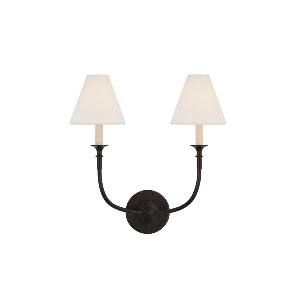 Erdoros Vintage Industrial Fabric Wall Lamp-Neutral Decor