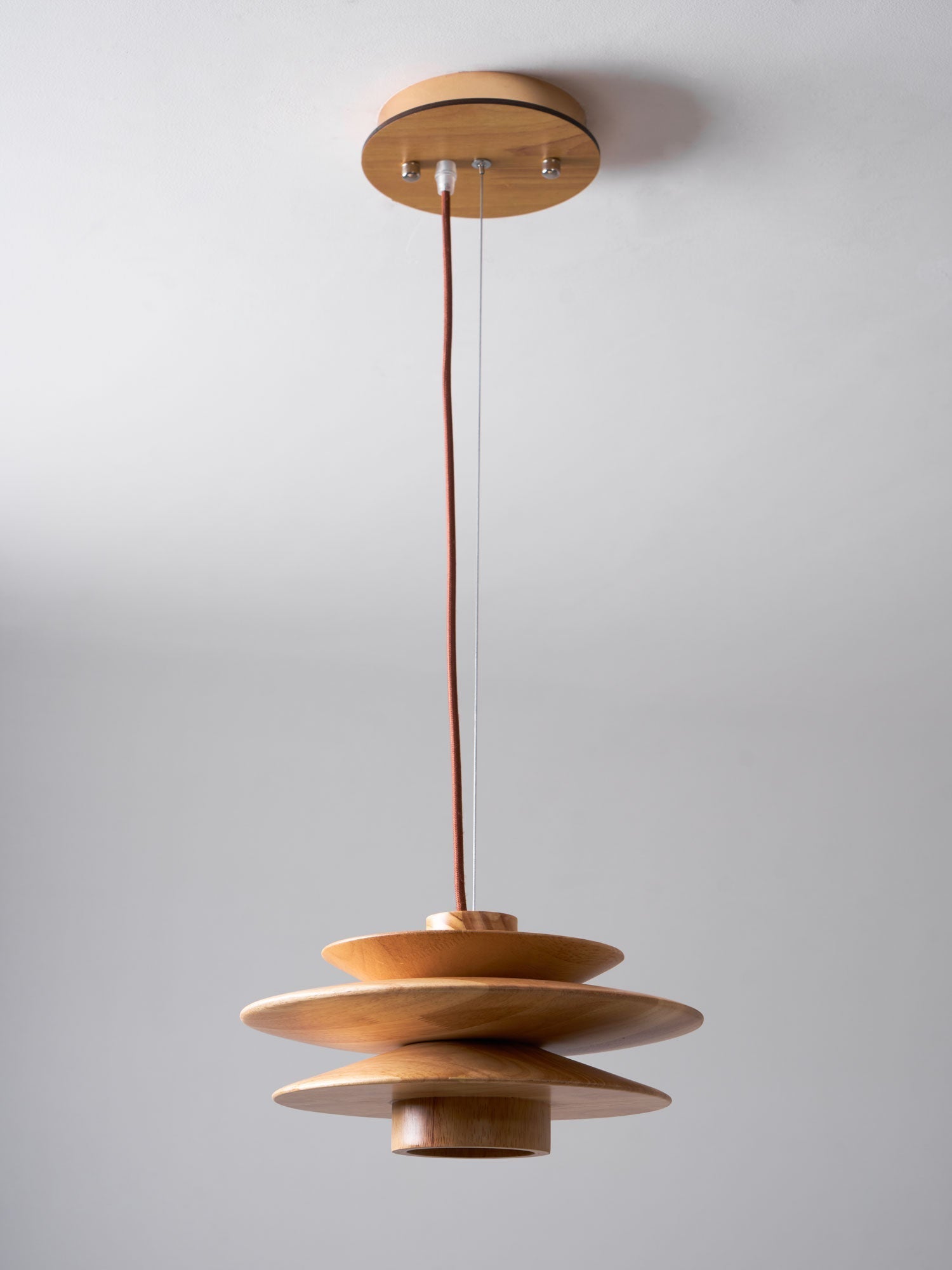Elorda Wooden Retro Pendant Light-Neutral Decor