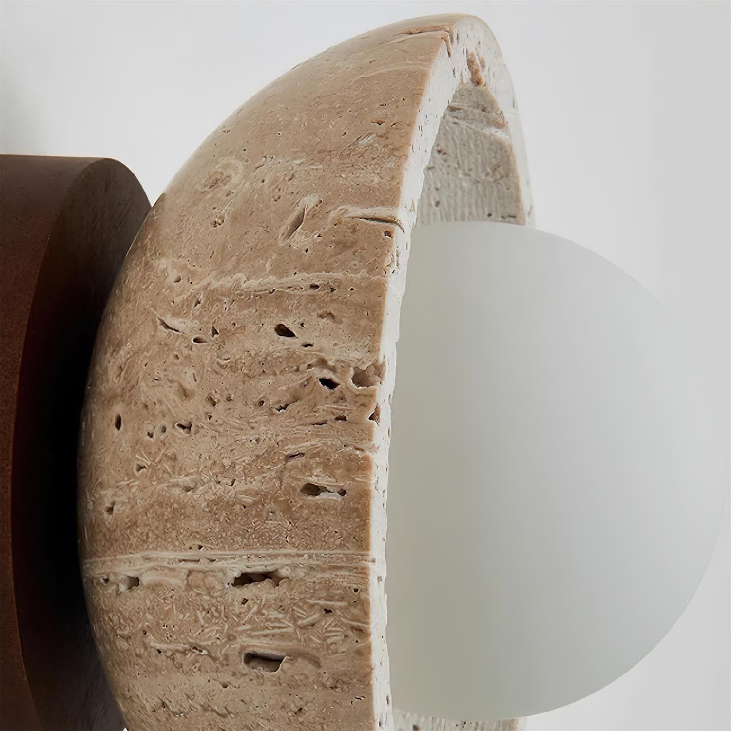 Mysa Minimalist Travertine Ceiling Light - Neutralighting