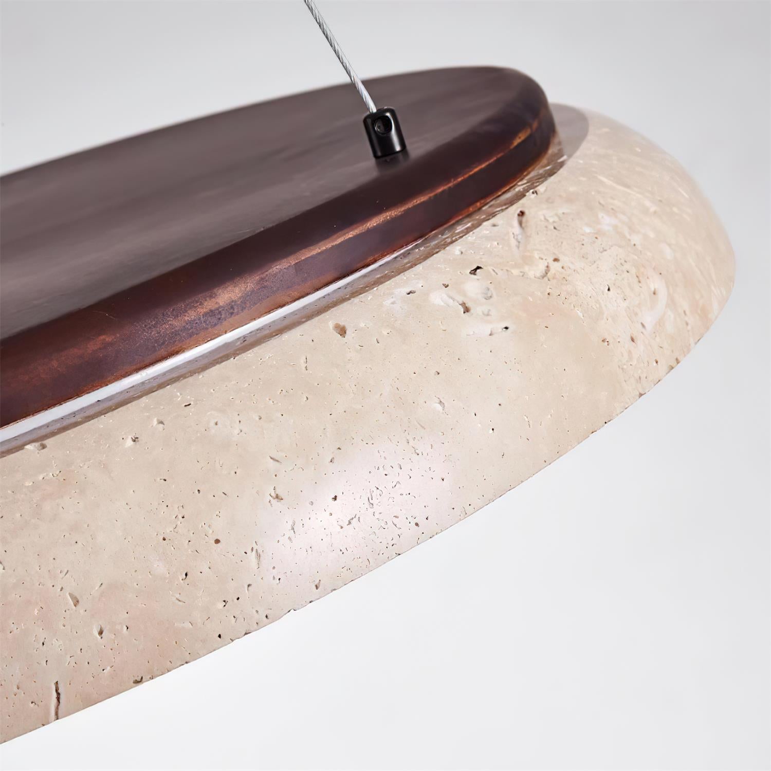 Ritta Piedra Travertine Pendant Light