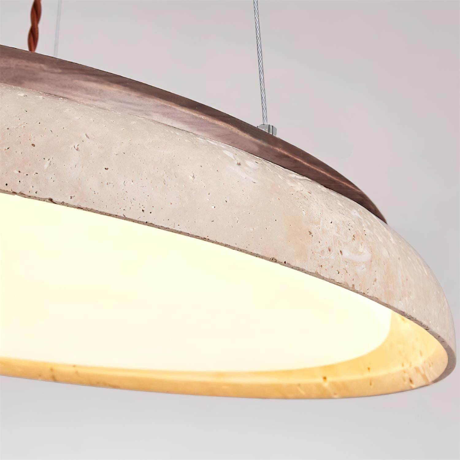 Ritta Piedra Travertine Pendant Light