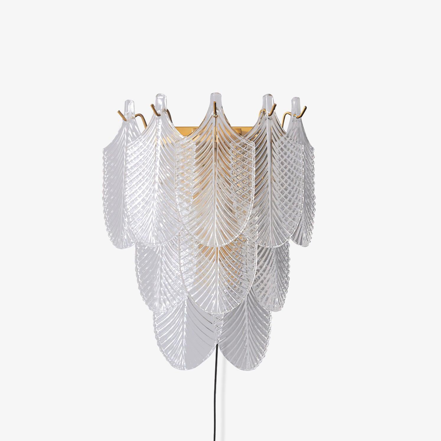Lustra Wall Sconce Brass Murano Glass-Neutral Decor