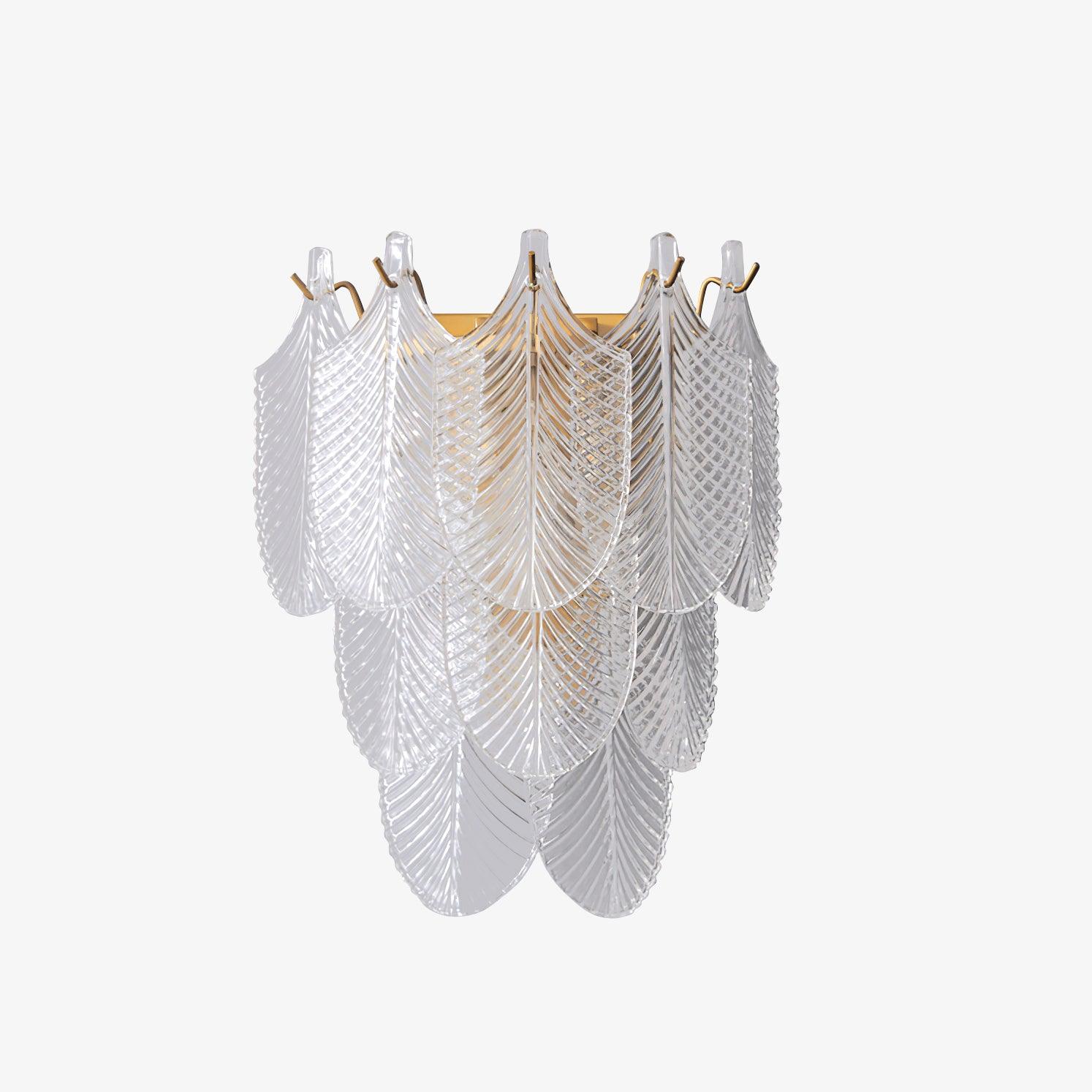 Lustra Wall Sconce Brass Murano Glass-Neutral Decor