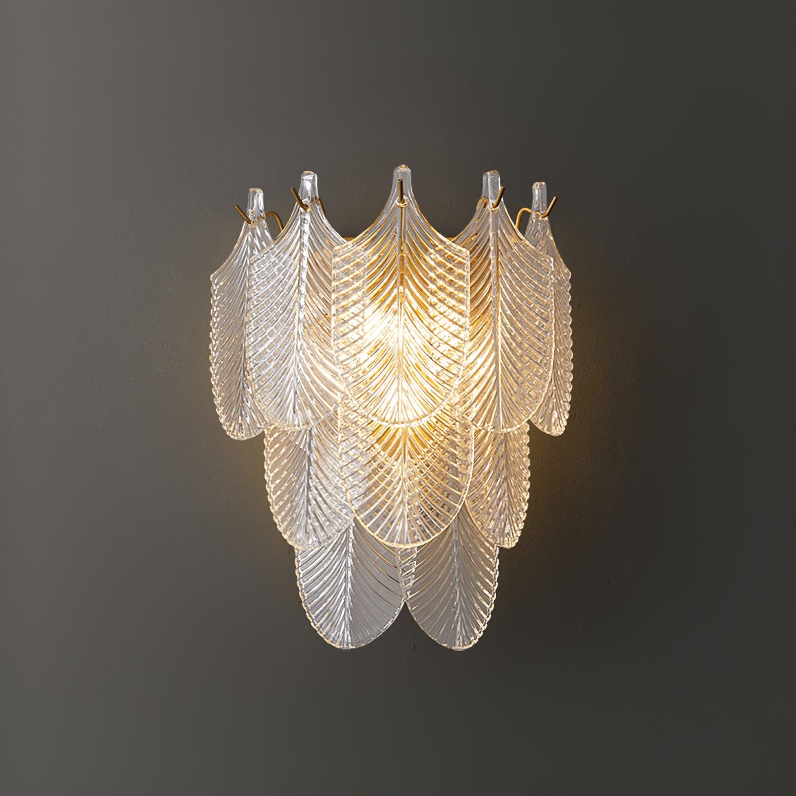 Lustra Wall Sconce Brass Murano Glass-Neutral Decor