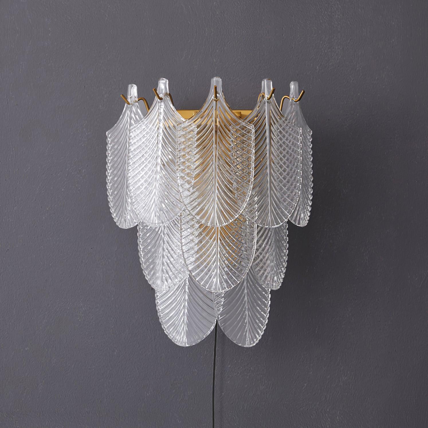 Lustra Wall Sconce Brass Murano Glass-Neutral Decor