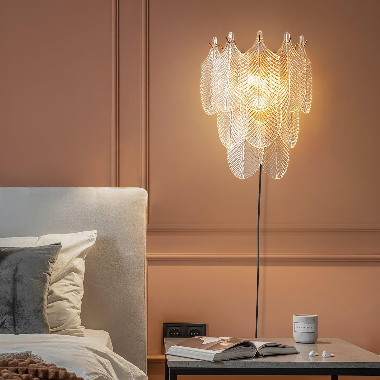 Lustra Wall Sconce Brass Murano Glass-Neutral Decor