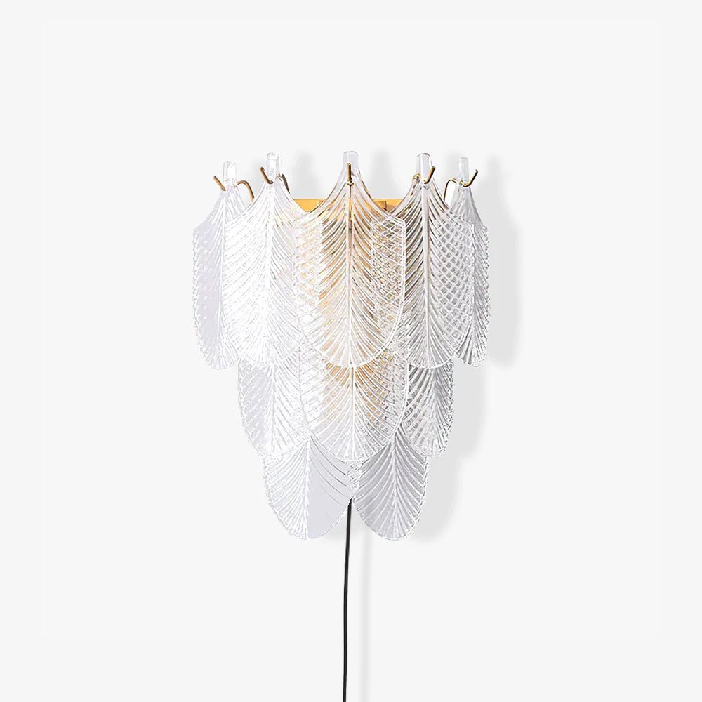 Lustra Wall Sconce Brass Murano Glass-Neutral Decor