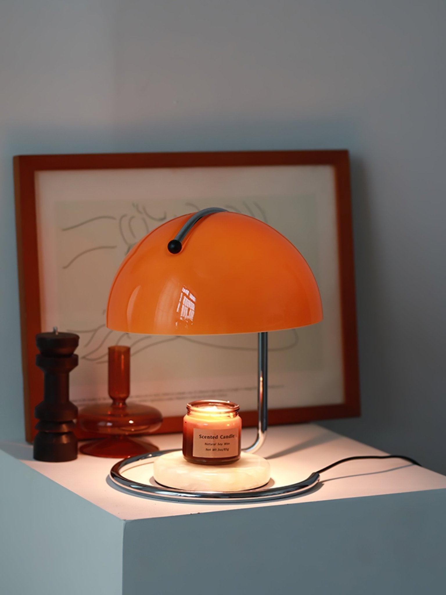 Caelis Contemporary Table Lamp-Neutral Decor