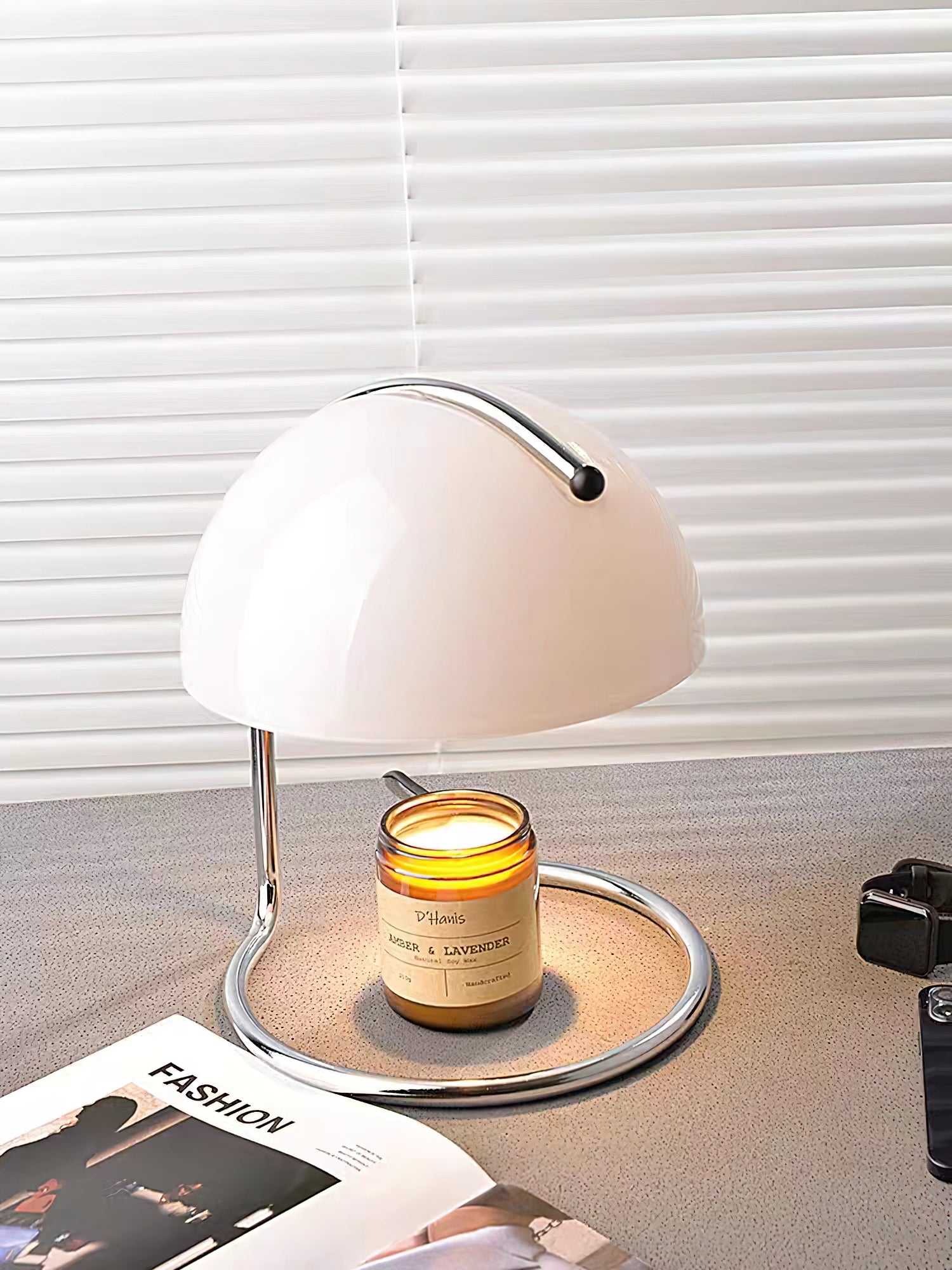 Caelis Contemporary Table Lamp-Neutral Decor