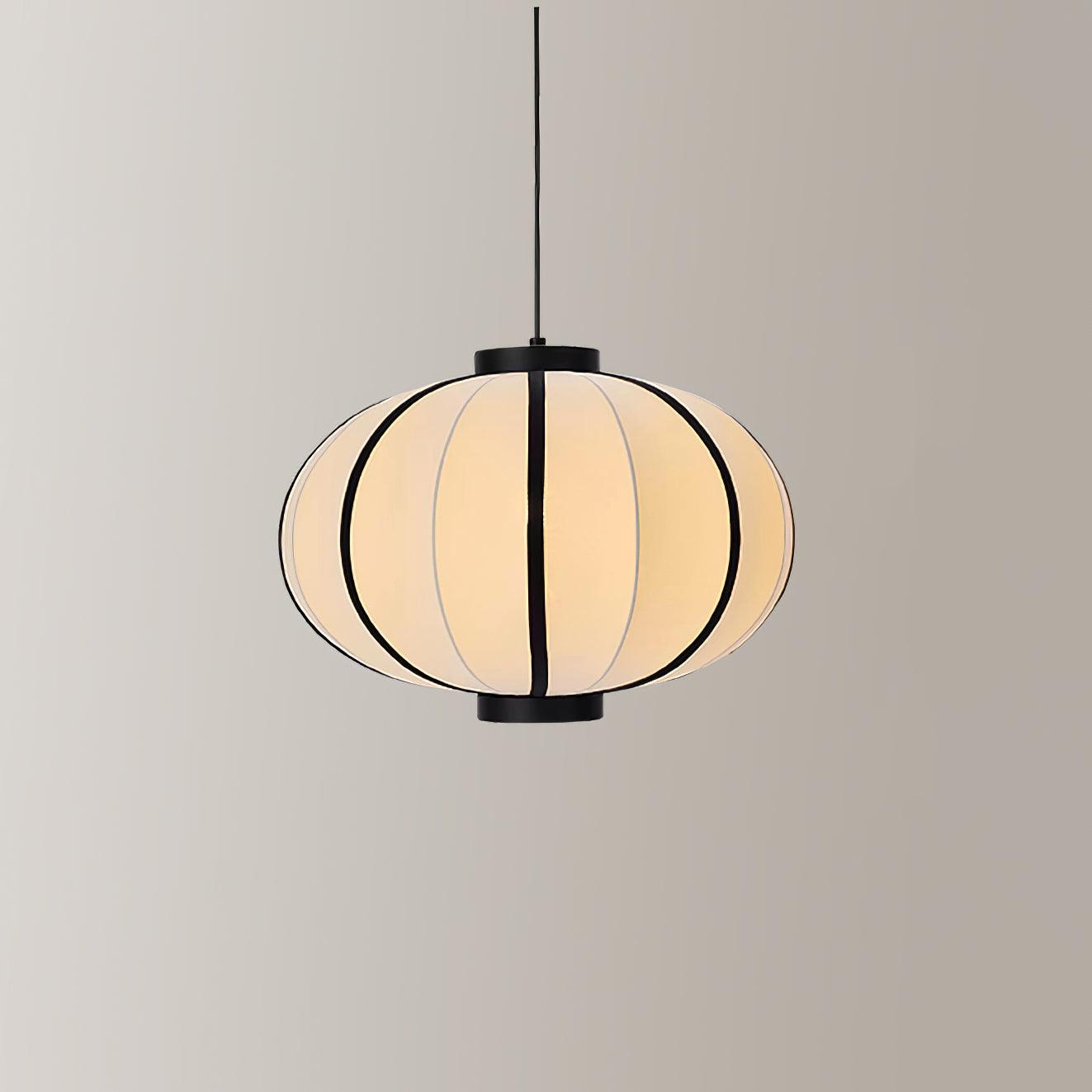 Lumara Pendant Lamp Fabric Lantern Frame Vintage-Neutral Decor