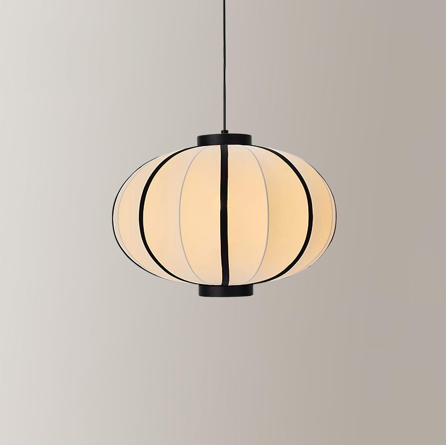 Lumara Pendant Lamp Fabric Lantern Frame Vintage-Neutral Decor
