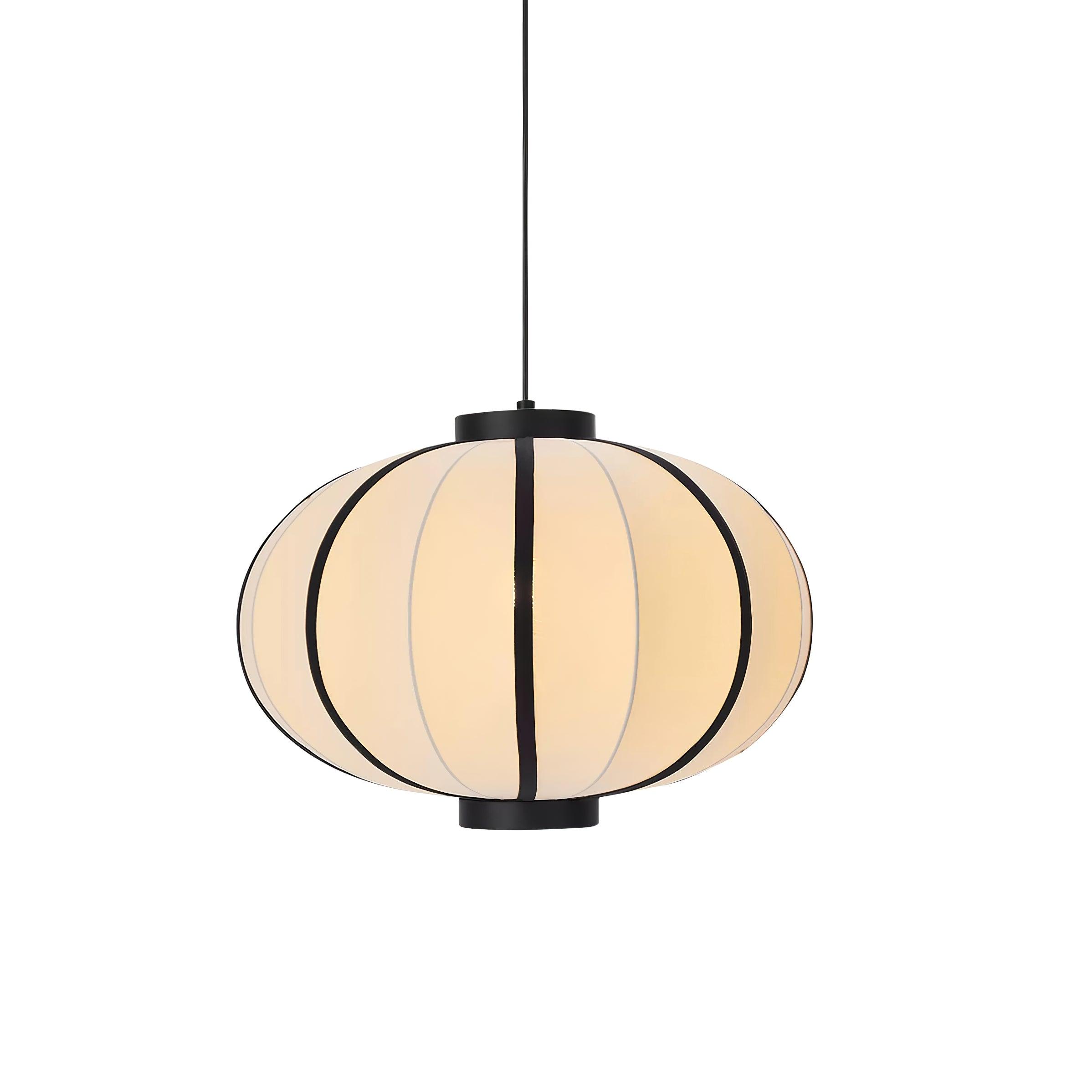 Lumara Pendant Lamp Fabric Lantern Frame Vintage-Neutral Decor