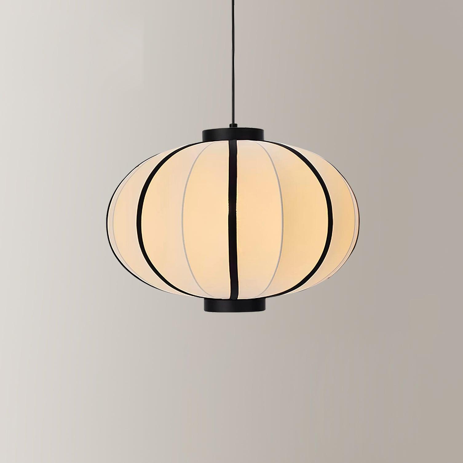 Lumara Pendant Lamp Fabric Lantern Frame Vintage-Neutral Decor