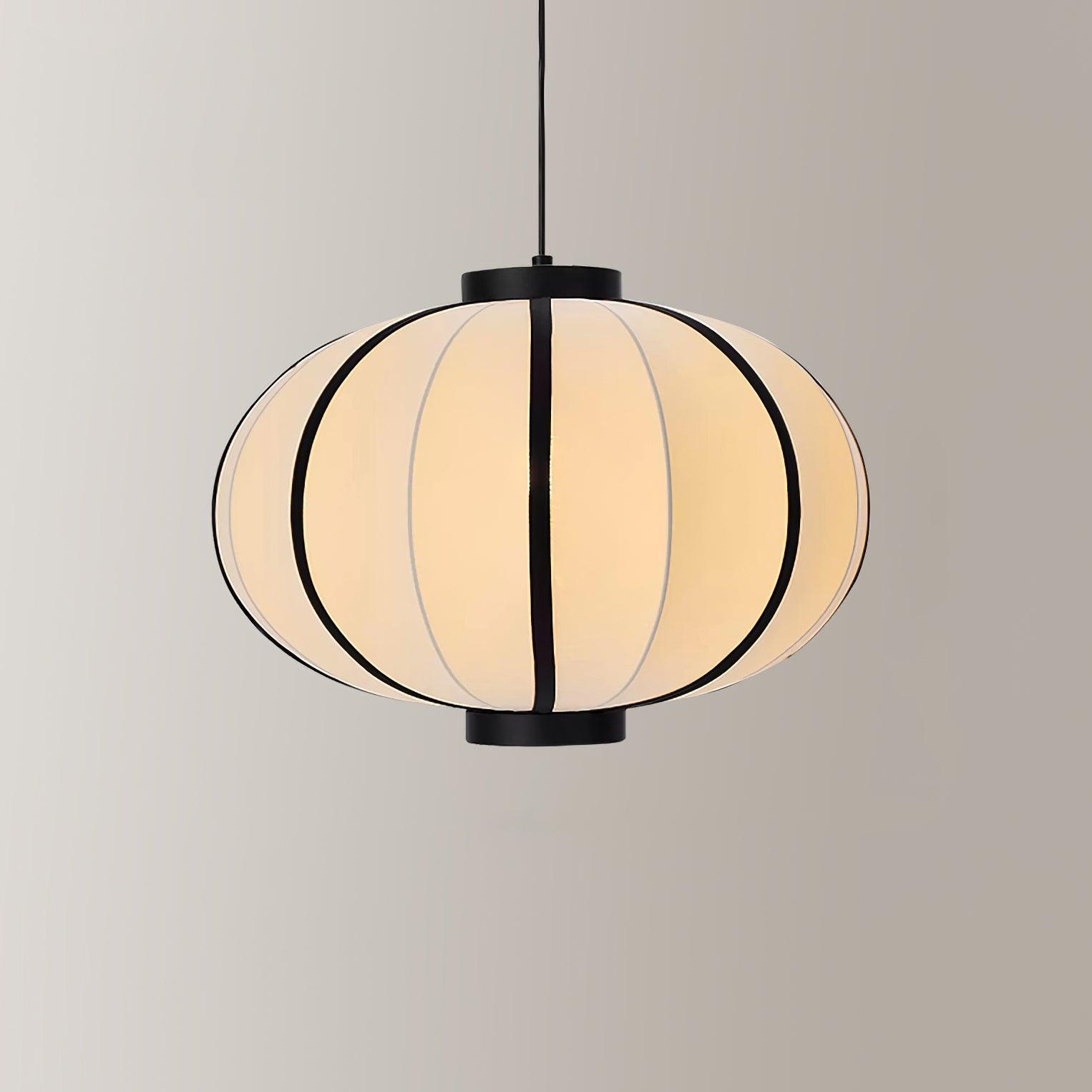 Lumara Pendant Lamp Fabric Lantern Frame Vintage-Neutral Decor
