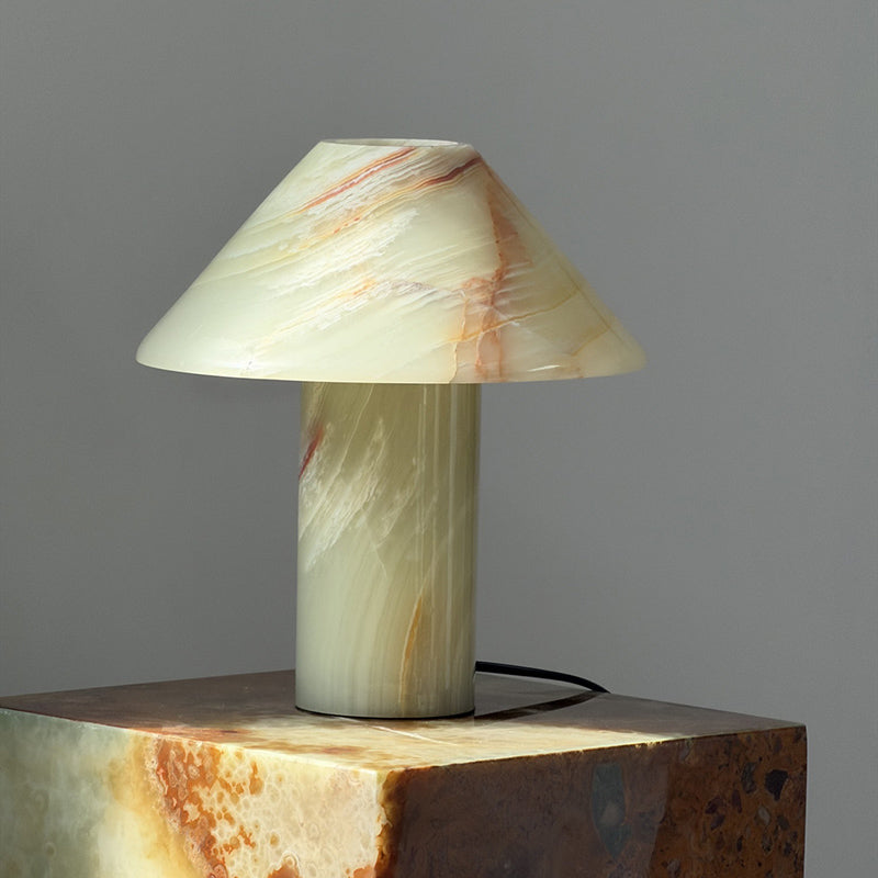 Another angle of the Purple Onyx lamp.