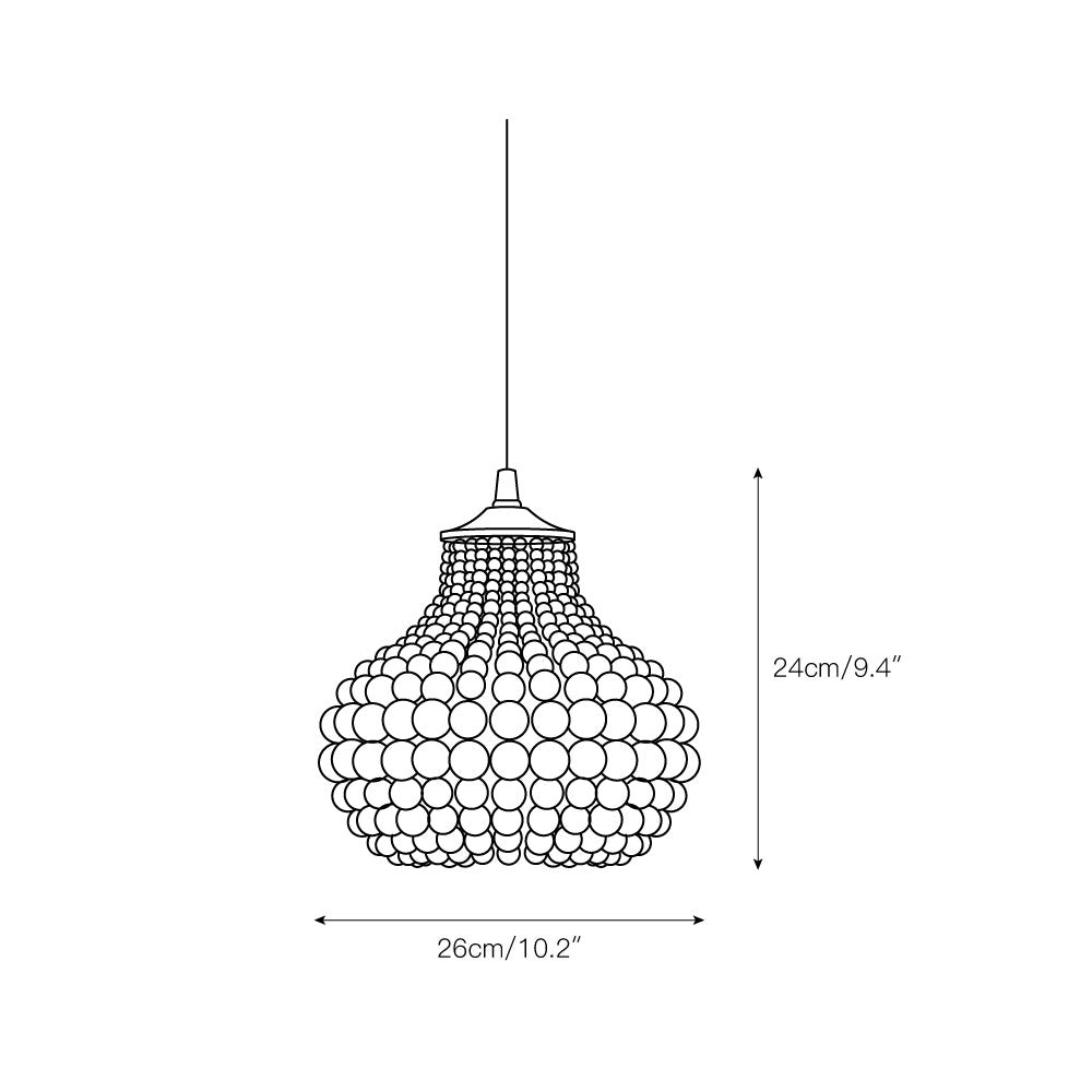 Ilirel Beaded Pendant Lamp
