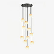 Pillow Alabaster Cluster Chandelier-Neutral Decor