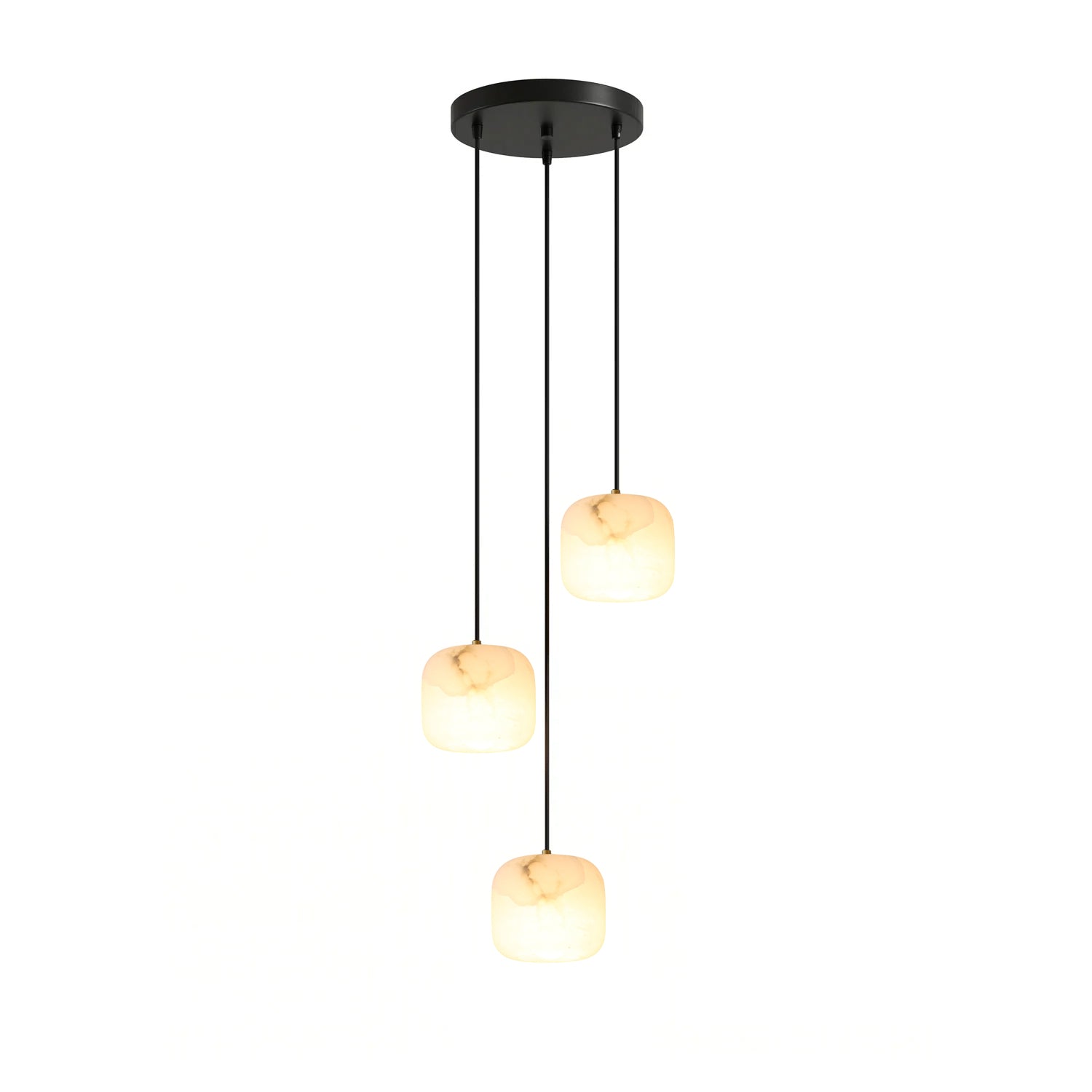 Pillow Alabaster Cluster Chandelier-Neutral Decor