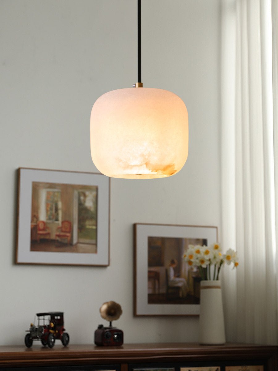 Pillow Alabaster Cluster Chandelier-Neutral Decor