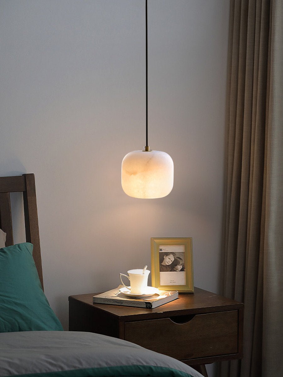 Pillow Alabaster Cluster Chandelier-Neutral Decor