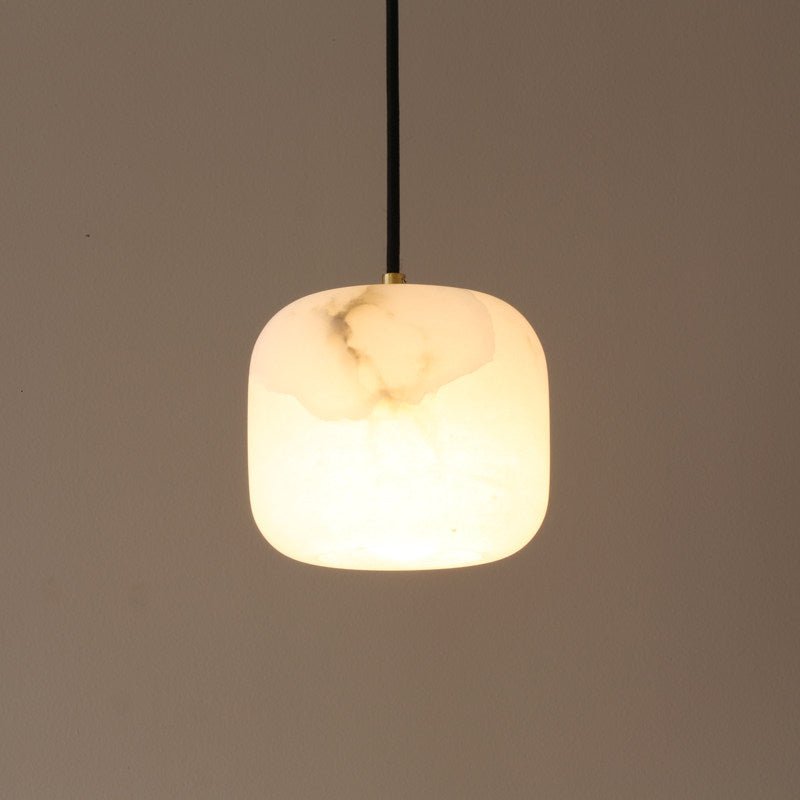 Pillow Alabaster Cluster Chandelier-Neutral Decor
