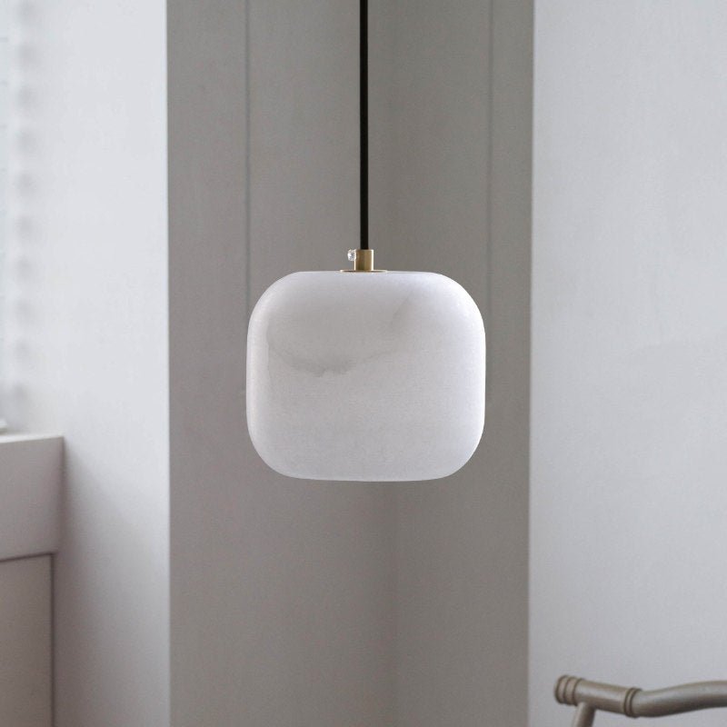 Pillow Alabaster Cluster Chandelier-Neutral Decor