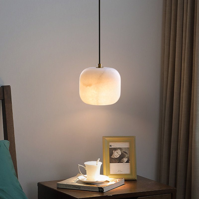 Pillow Alabaster Cluster Chandelier-Neutral Decor