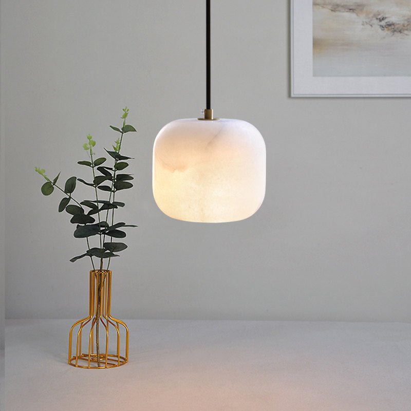 Pillow Alabaster Cluster Chandelier-Neutral Decor