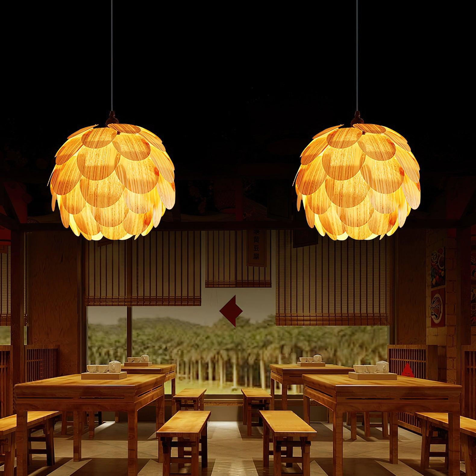 Wlara Modern Wood Pendant Light-Neutral Decor