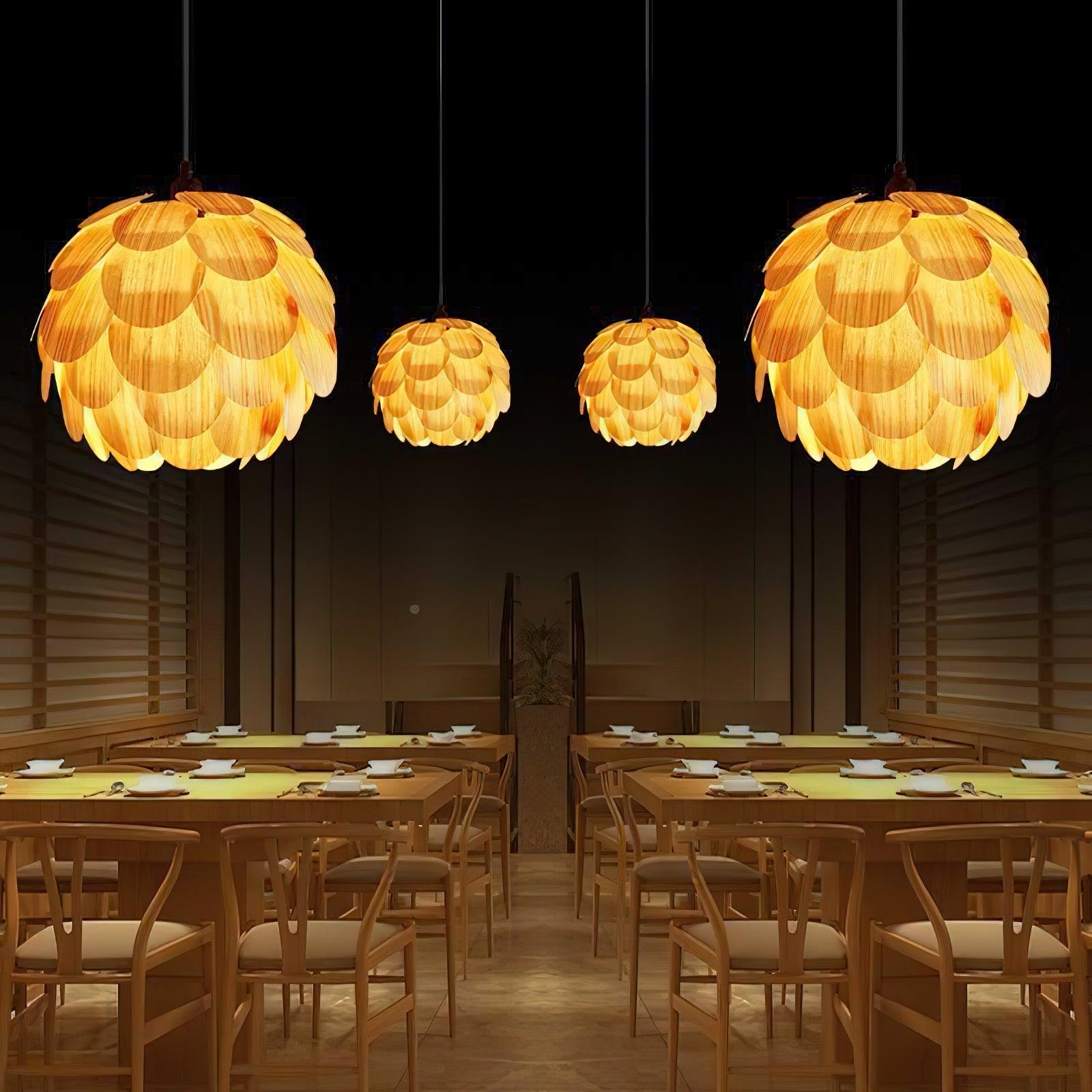 Wlara Modern Wood Pendant Light-Neutral Decor