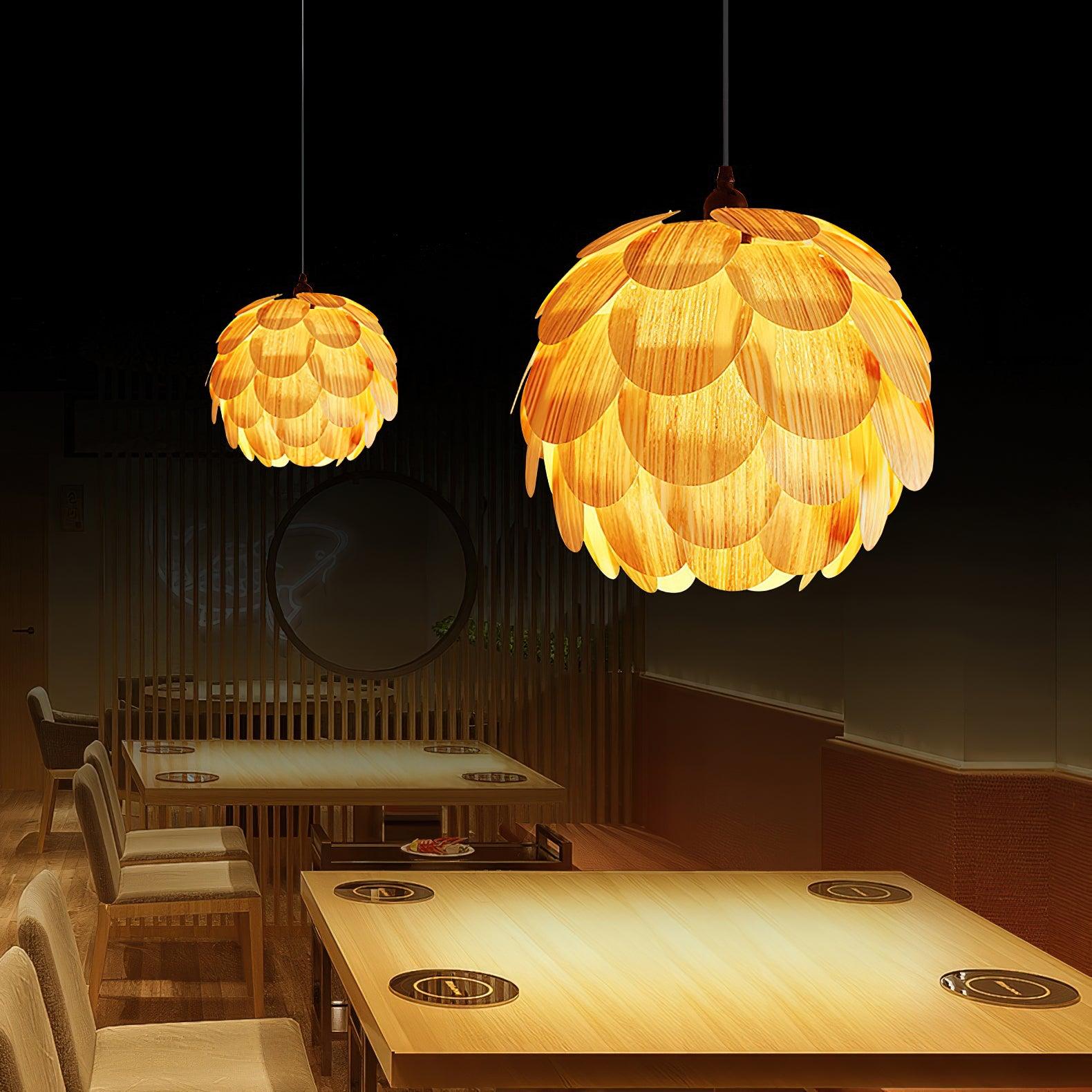 Wlara Modern Wood Pendant Light-Neutral Decor
