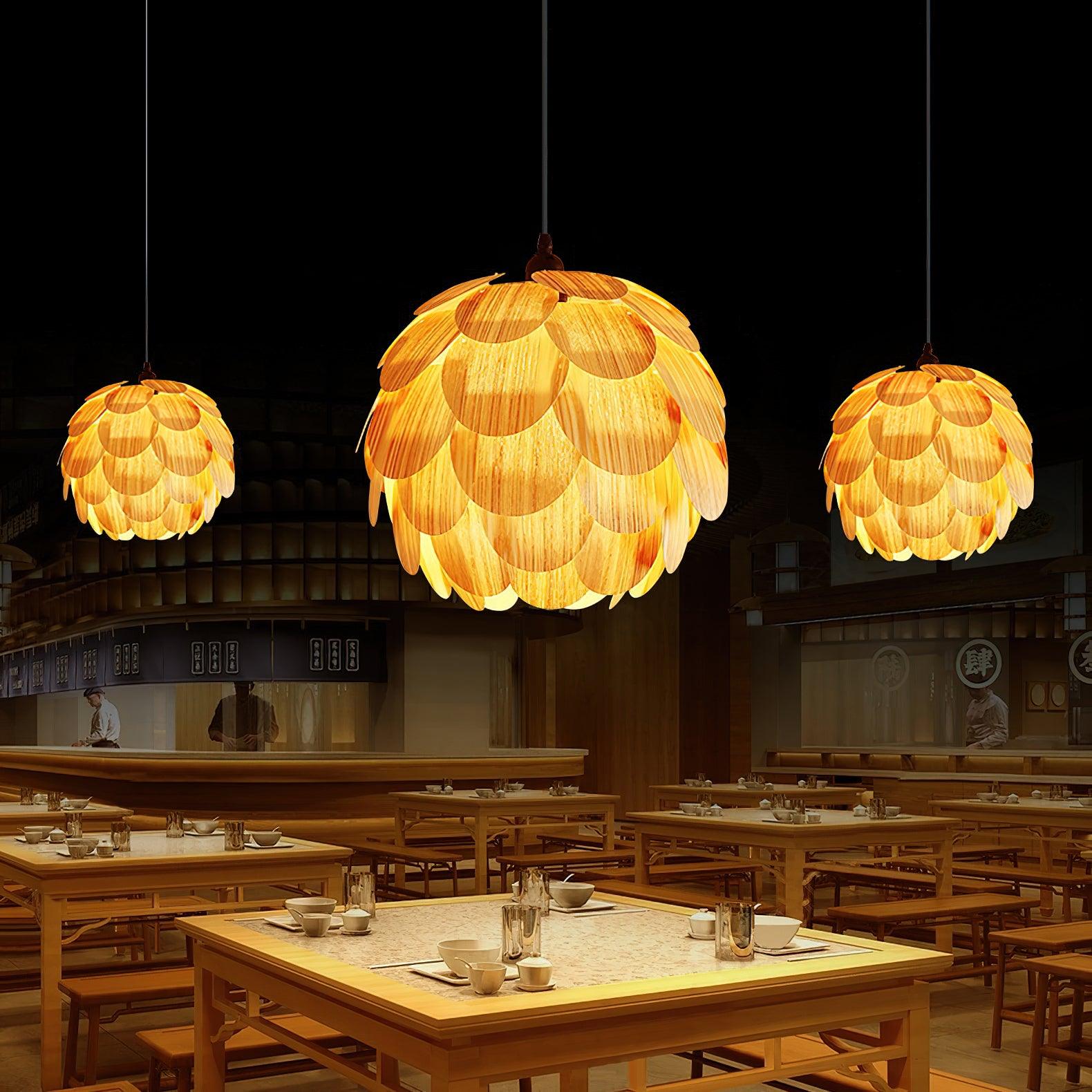 Wlara Modern Wood Pendant Light-Neutral Decor