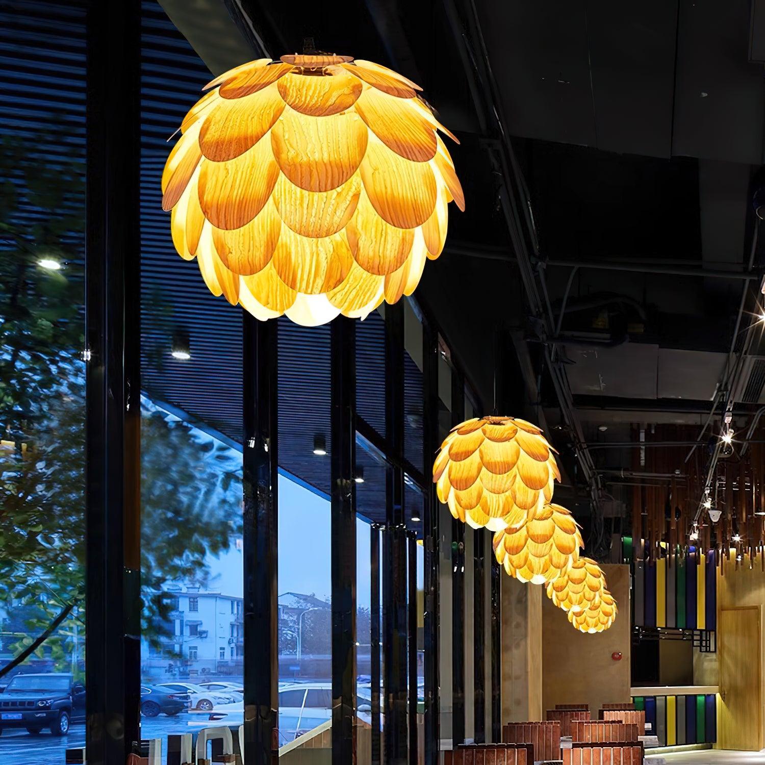 Wlara Modern Wood Pendant Light-Neutral Decor