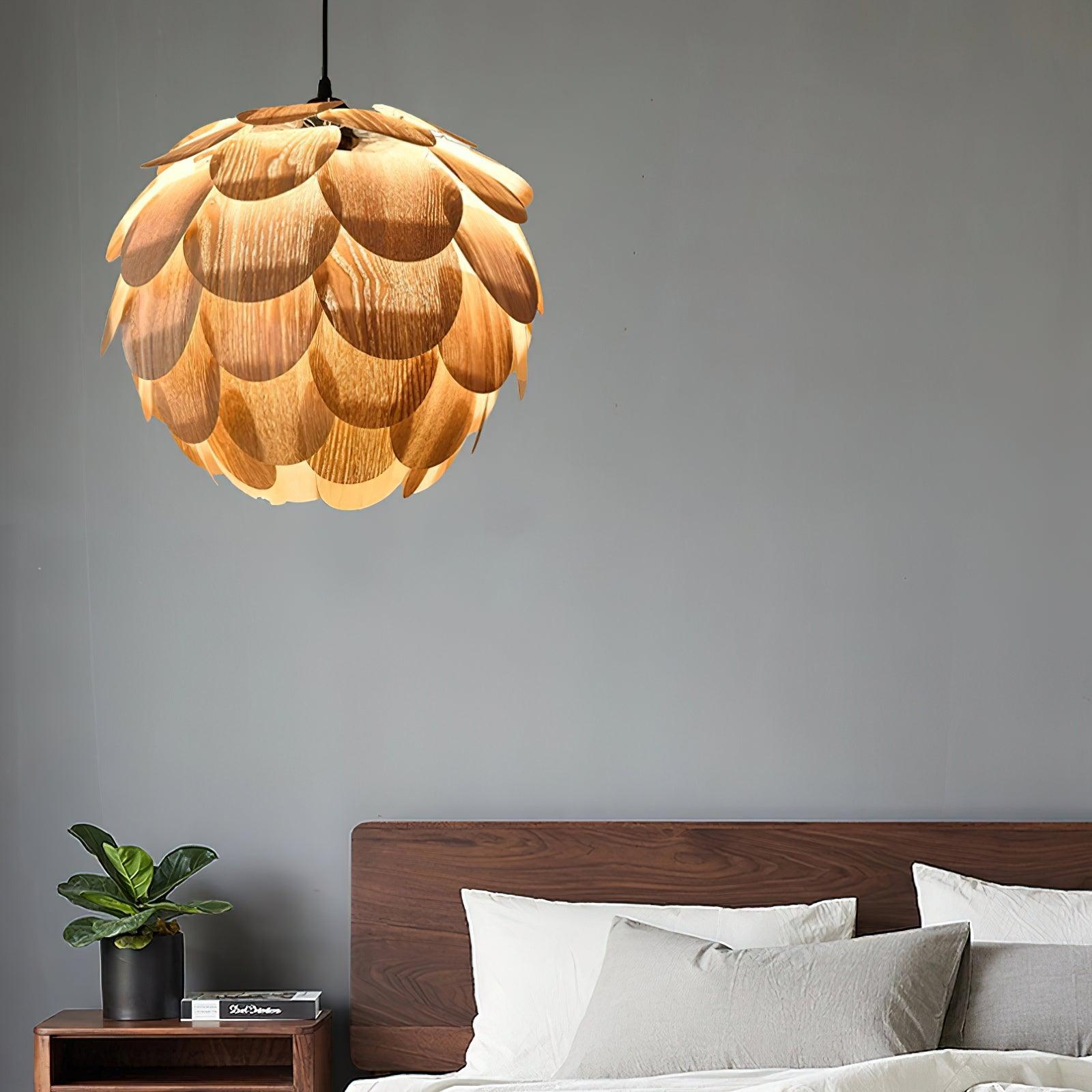 Wlara Modern Wood Pendant Light-Neutral Decor