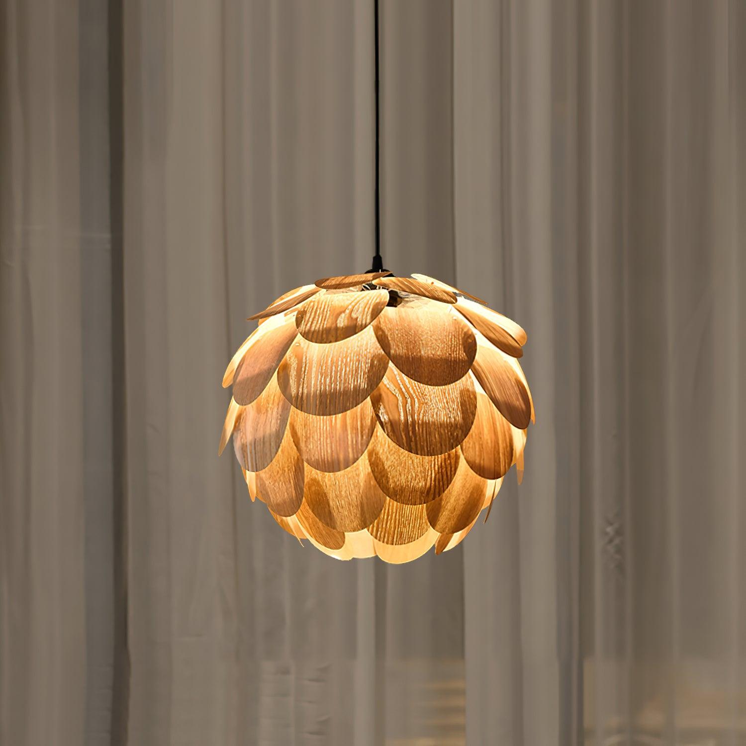 Wlara Modern Wood Pendant Light-Neutral Decor