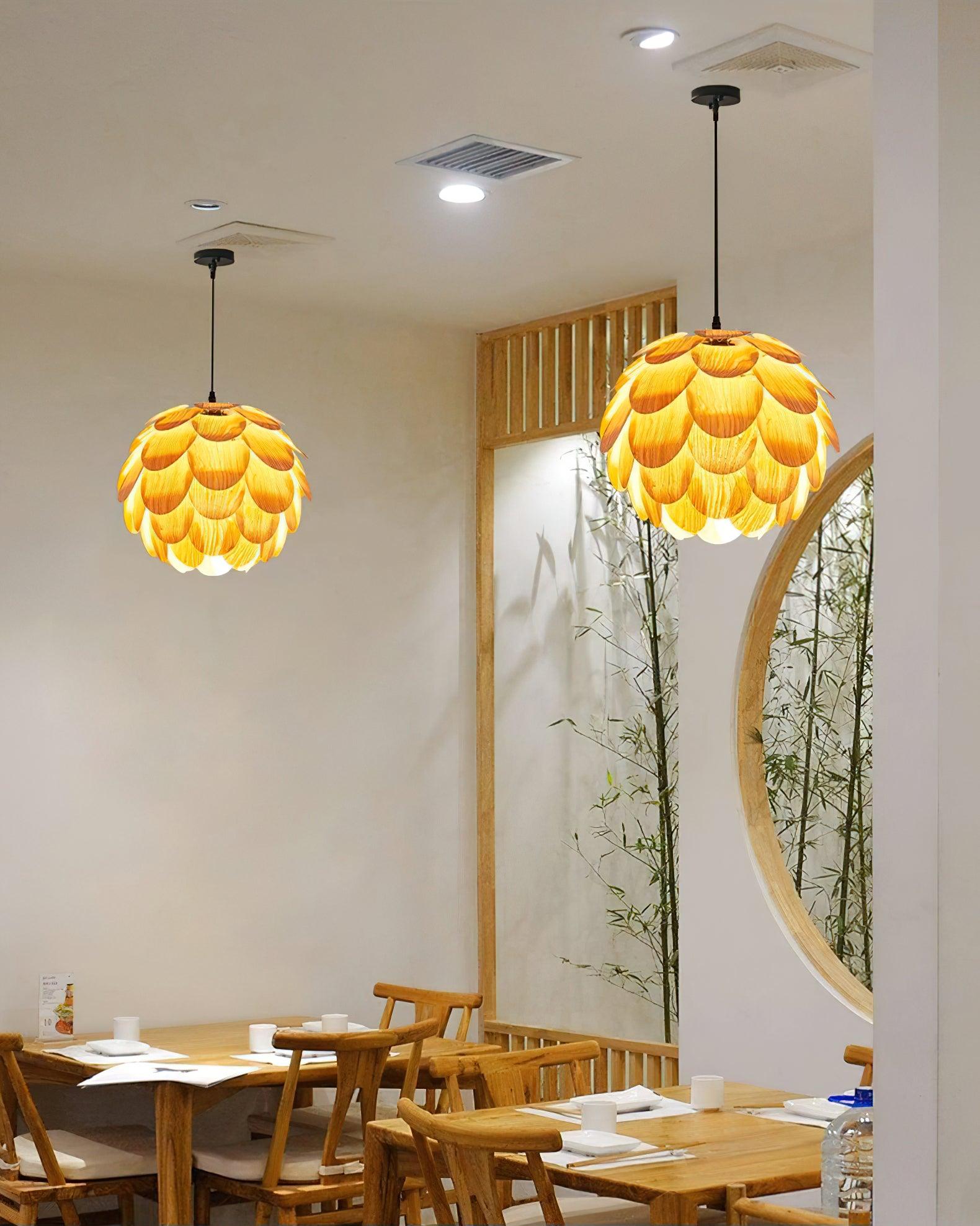 Wlara Modern Wood Pendant Light-Neutral Decor