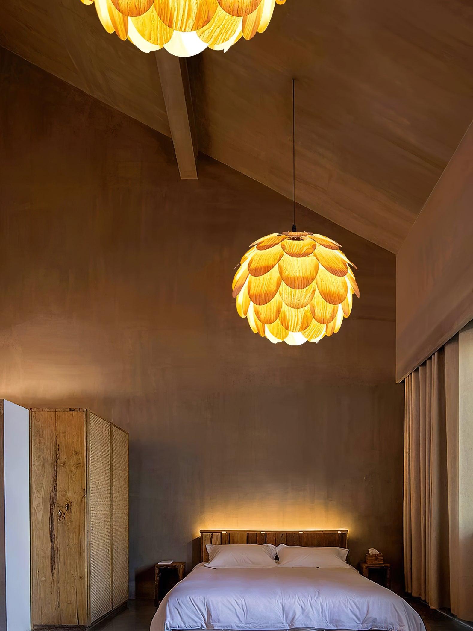Wlara Modern Wood Pendant Light-Neutral Decor