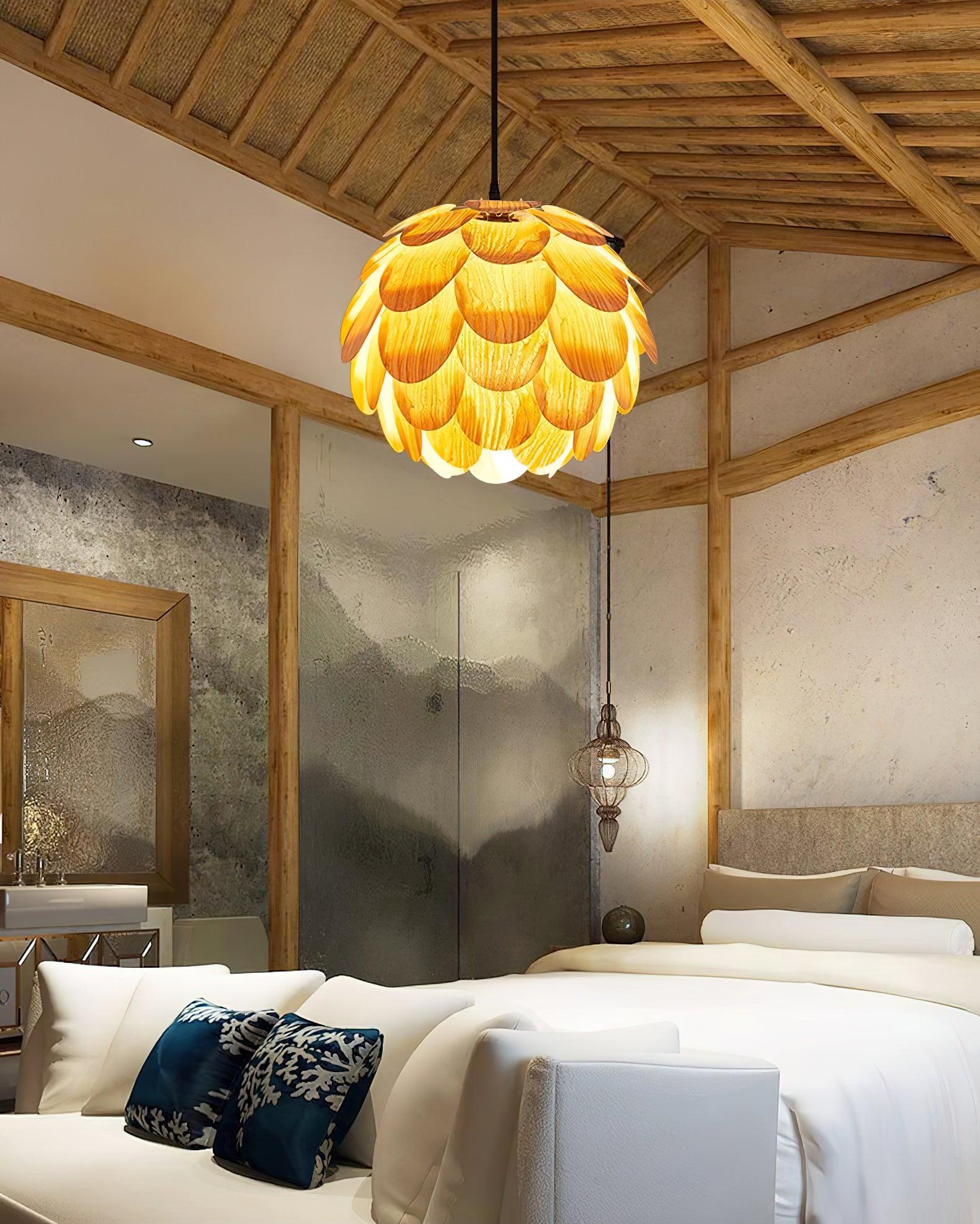 Wlara Modern Wood Pendant Light-Neutral Decor