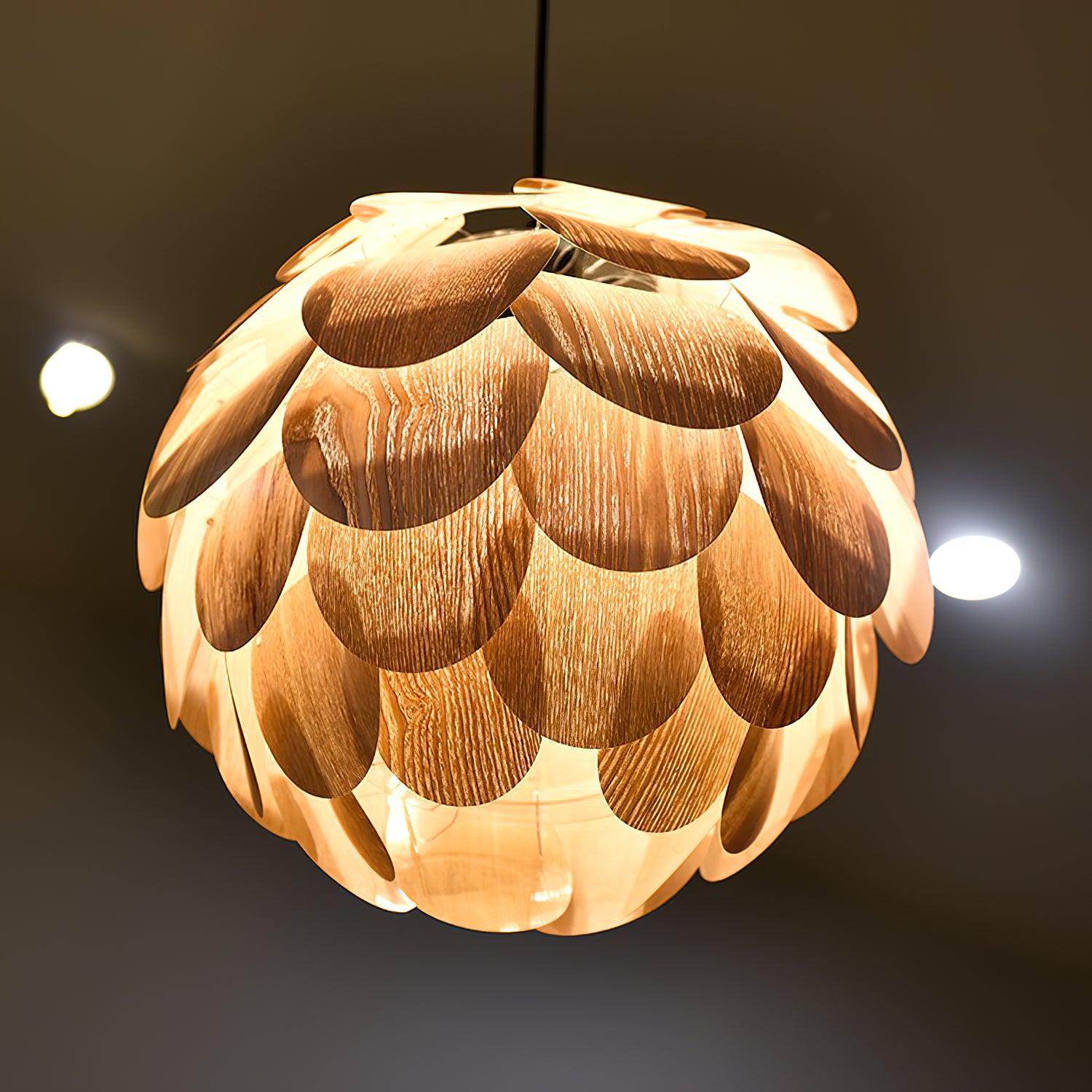 Wlara Modern Wood Pendant Light-Neutral Decor