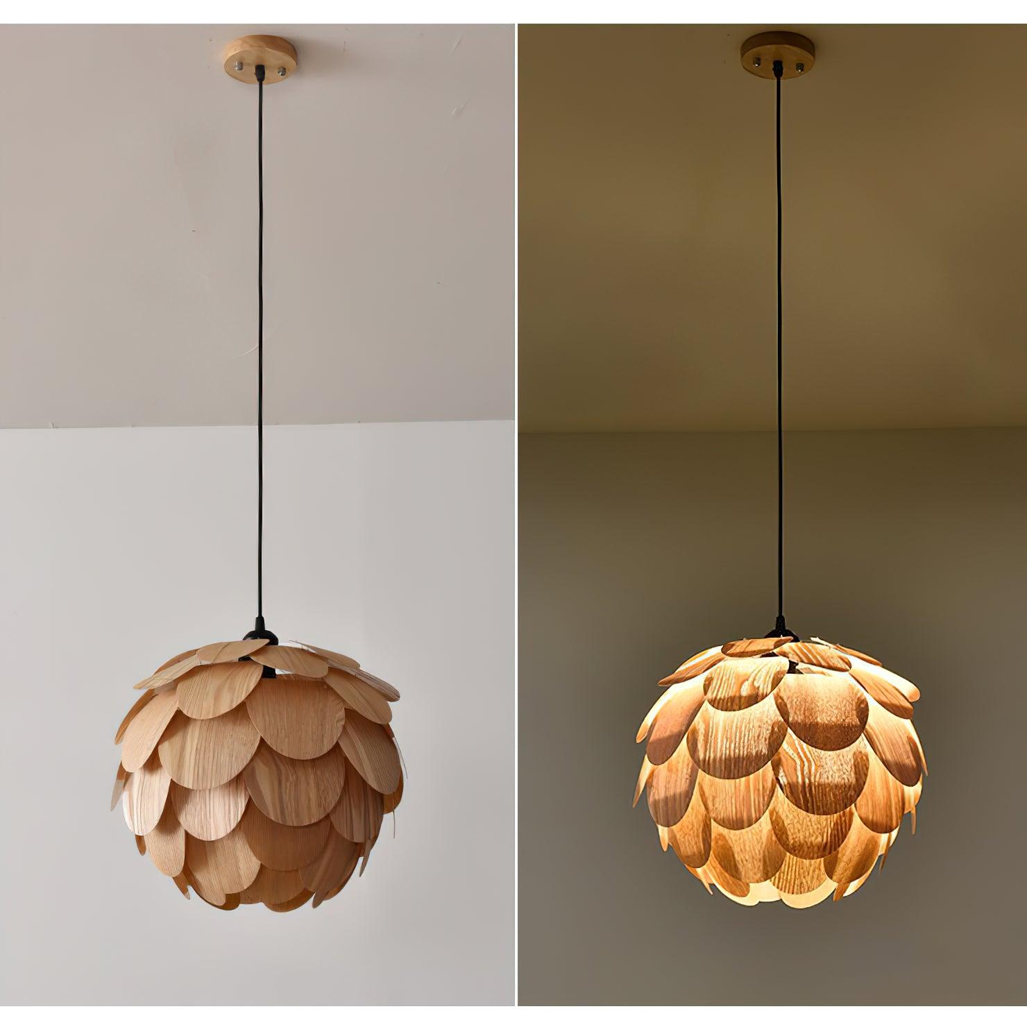 Wlara Modern Wood Pendant Light-Neutral Decor
