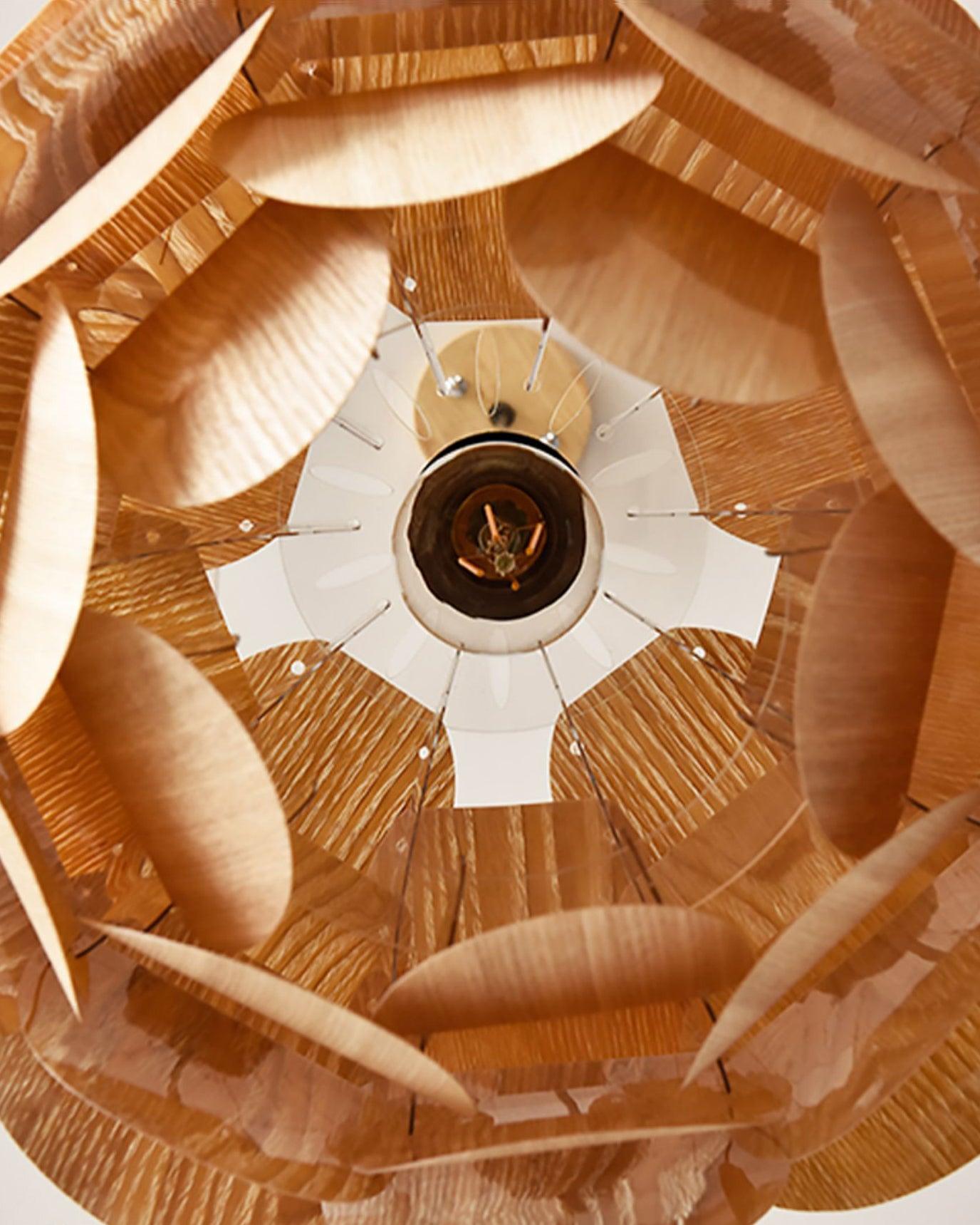 Wlara Modern Wood Pendant Light-Neutral Decor